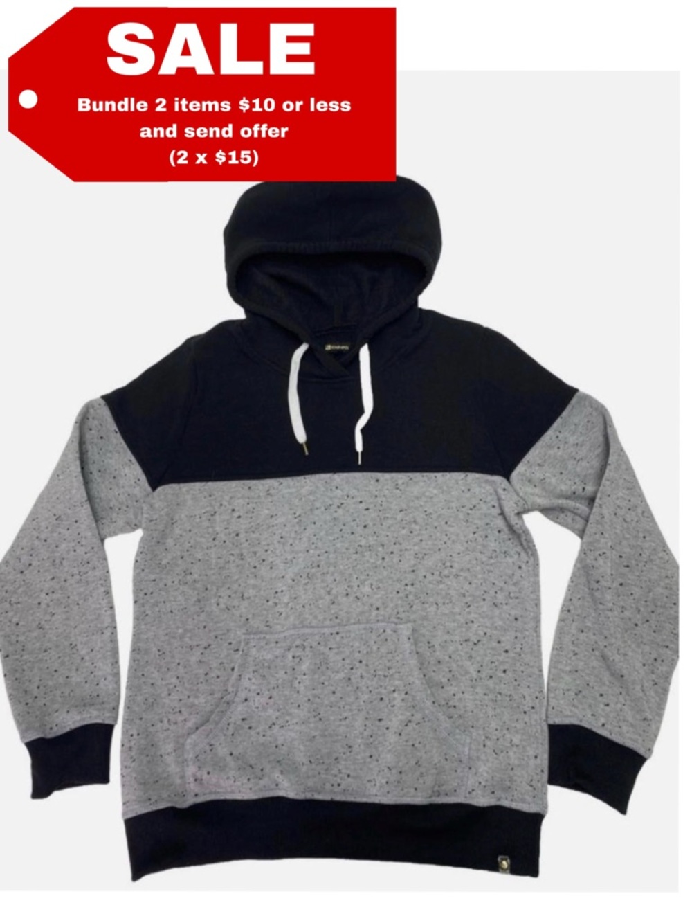 SouthPole Women’s Black/Gray Hoodie